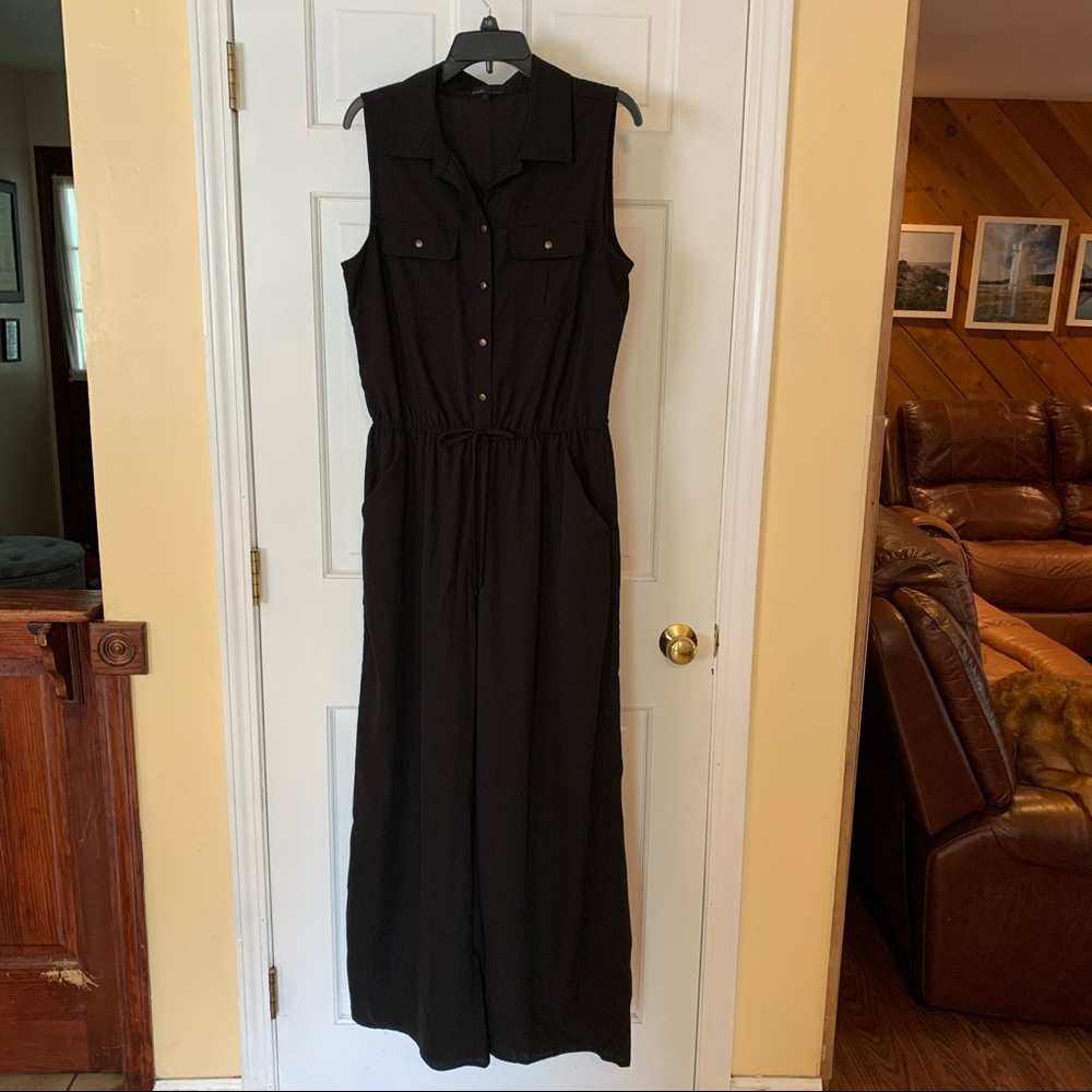 Black sleeveless jumpsuit by BeBop.